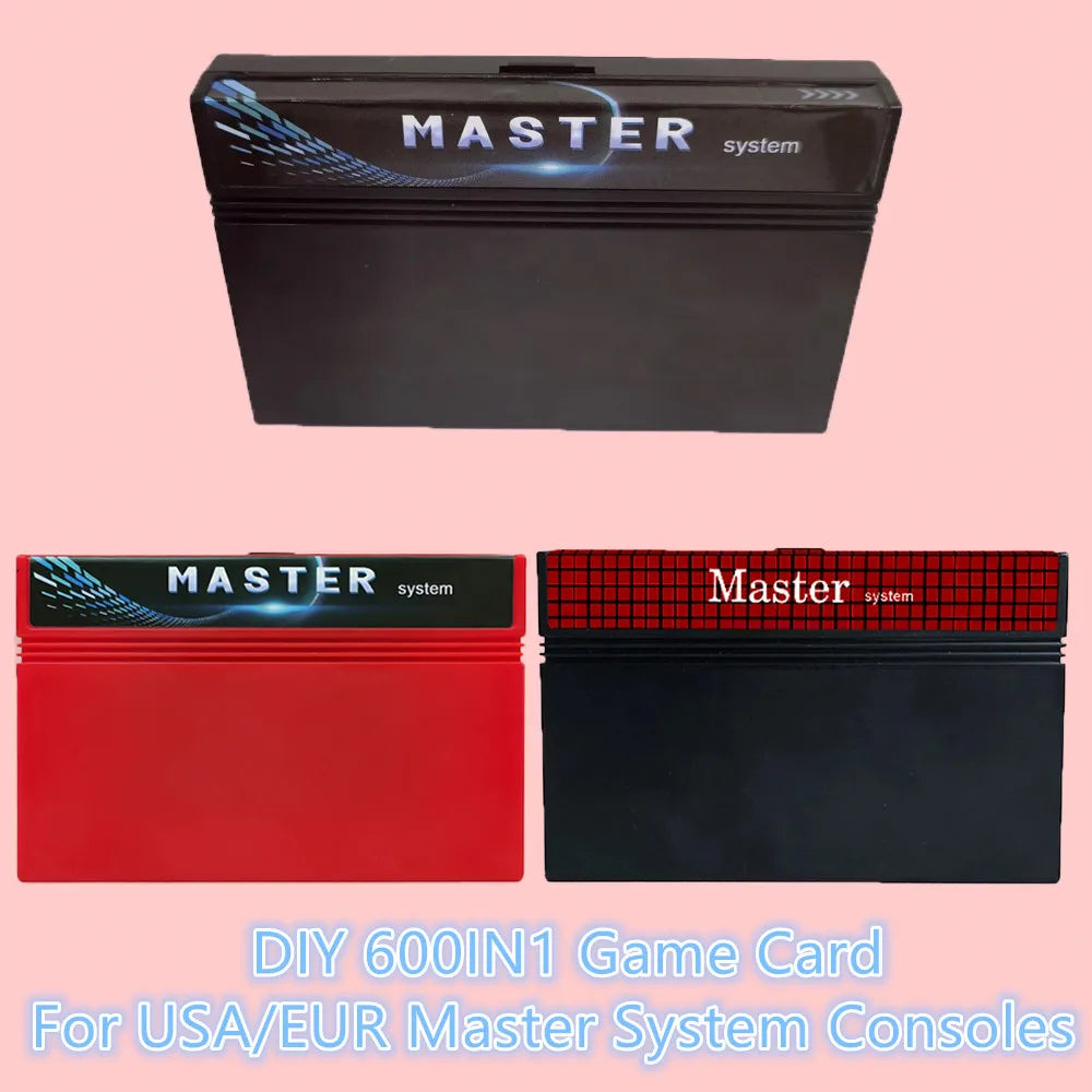 Master System 600 in 1 Game Cartridge for SEGA Master System SMS with USA EUR Game Console