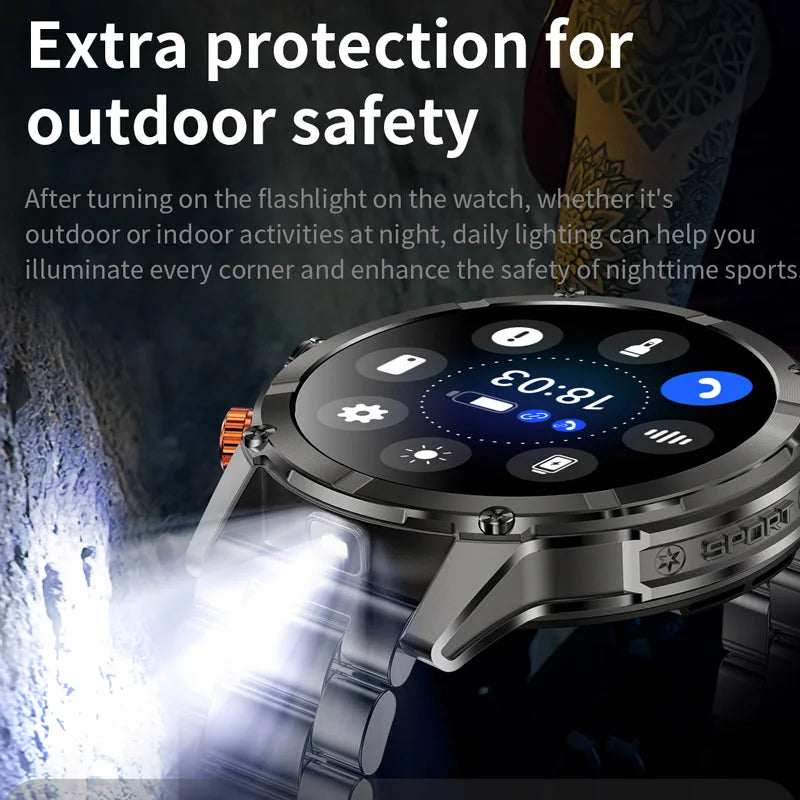CF55 Smart Watch Men Outdoor Sport Fitness Tracker Large Screen LED Smartwatch 1.7Inch BT Calling Health Monitoring Smartwatches
