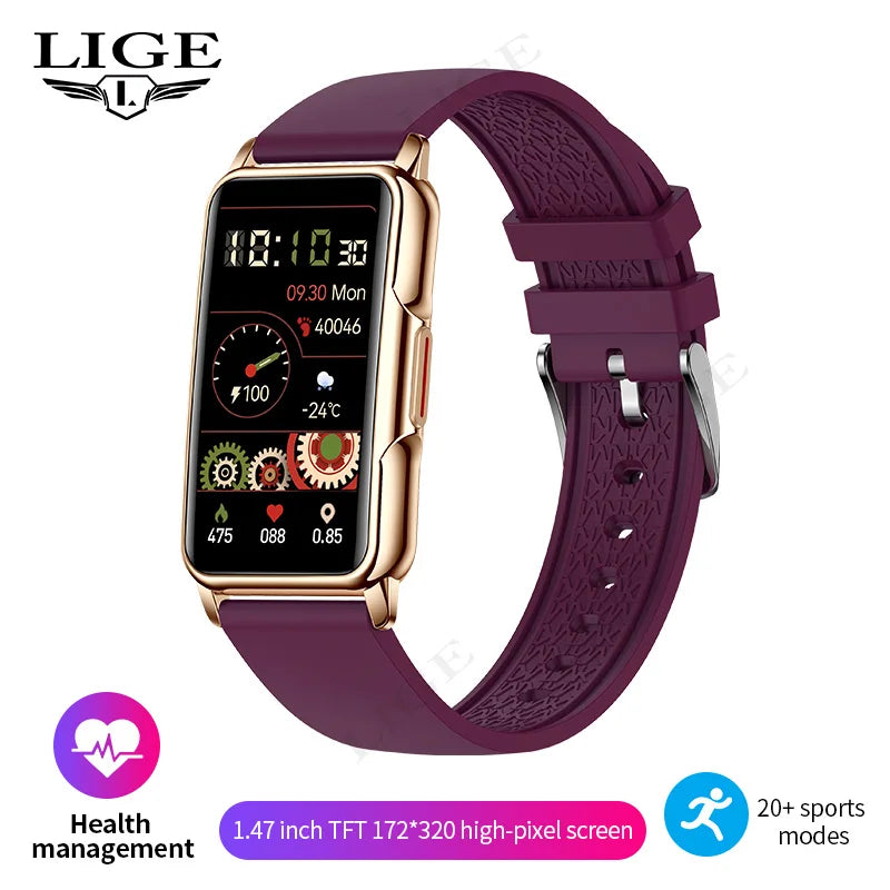 Android IOS Smart Bracelet Women Smartwatch Men Heart Rate Blood Oxygen Waterproof Sport Smart Band Watch for Ladies +Gift