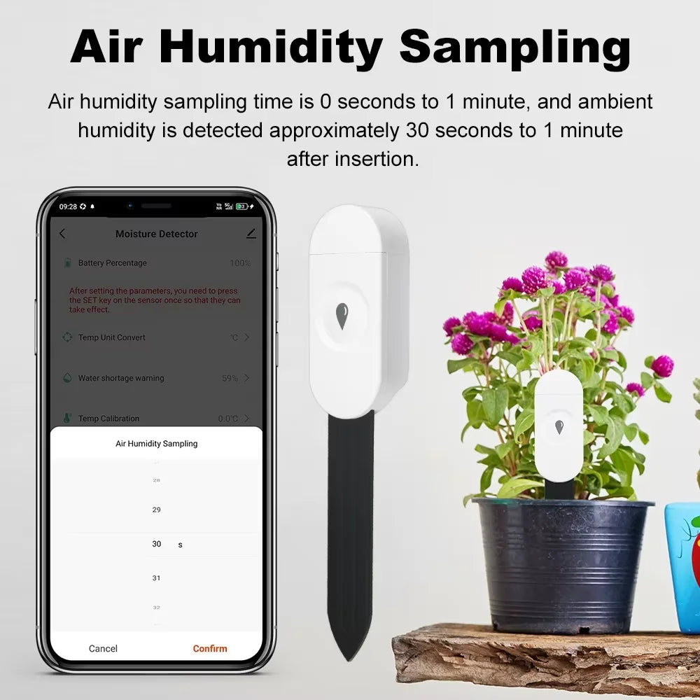 Smart Zigbee Soil Moisture Sensor Temperature and Humidity Meter Thermo Hygrometer Garden Automation Irrigation Detector