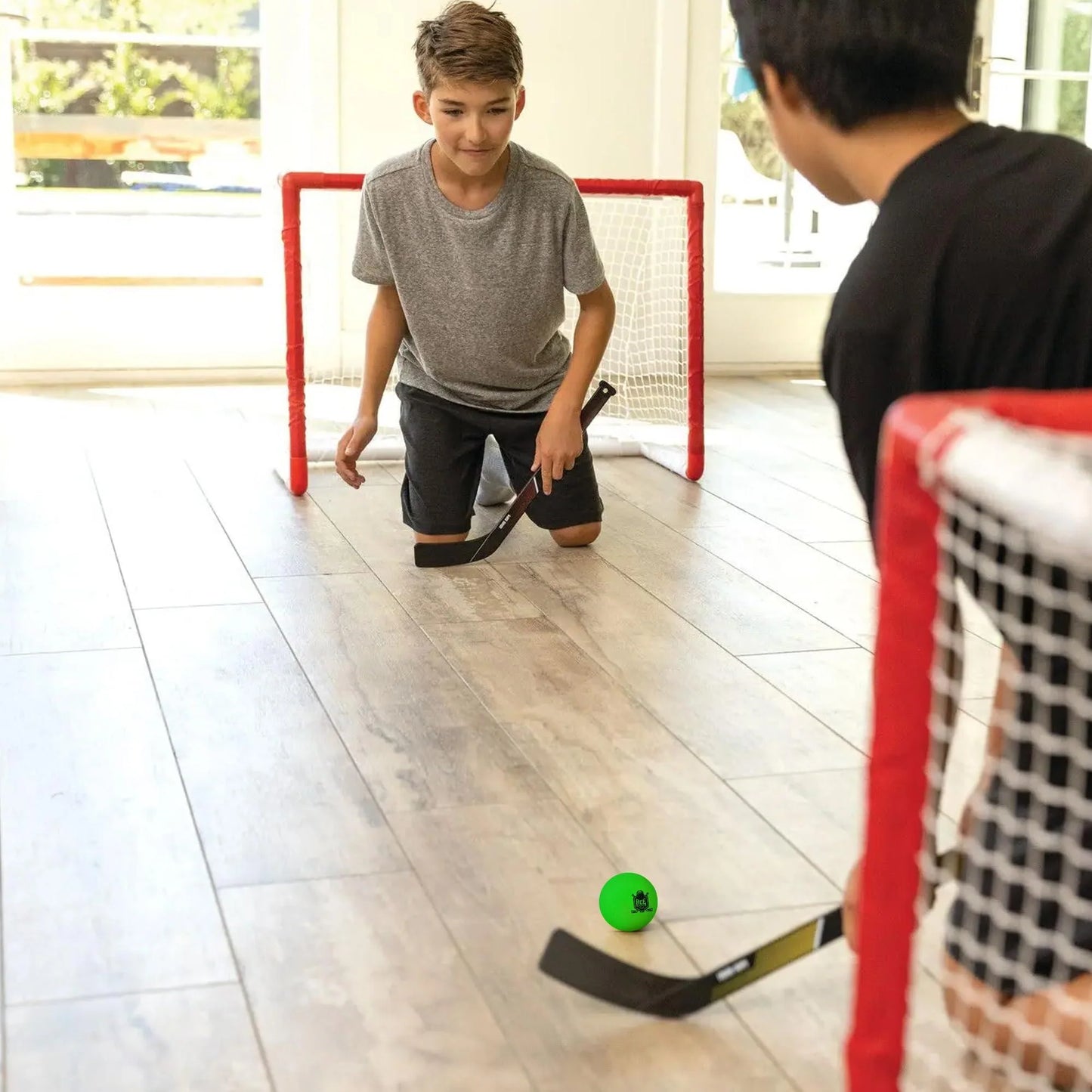 Mini Hockey Balls 6 Soft Foam Balls for Knee and Floor Hockey 2 Indoor Mini Hockey Balls