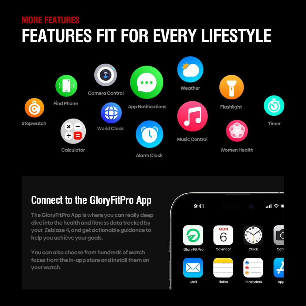NEW Stratos 4 GPS Smart Watch 1.43 AMOLED Display Built-In Compass Barometric Altimeter Flashlight Voice Call Smartwatch