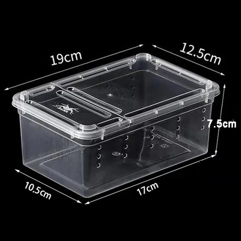 1Pc Insect Reptile Breeding Feeding Box Spider Terrariums Insect Rearing Hatching Containers Lizard Frog Small Animals Supplies