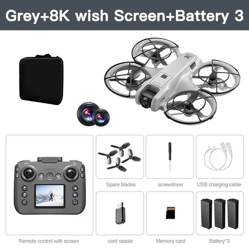 Xiaomi V666 Mini Drone 4K Professional Aerial 8K Dual Camera Intelligent Obstacle Avoidance Brushless Quadcopter Kid RC Toy