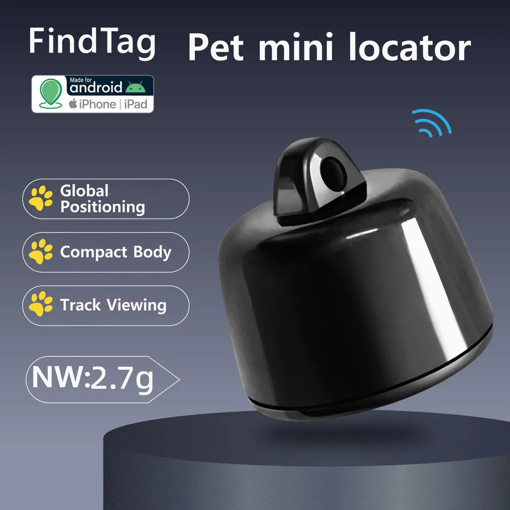 Mini Pets Global Locator Compatible with Android ISO System for Birds and Dogs and Cats View 3 Days of Movement GPS Tracker