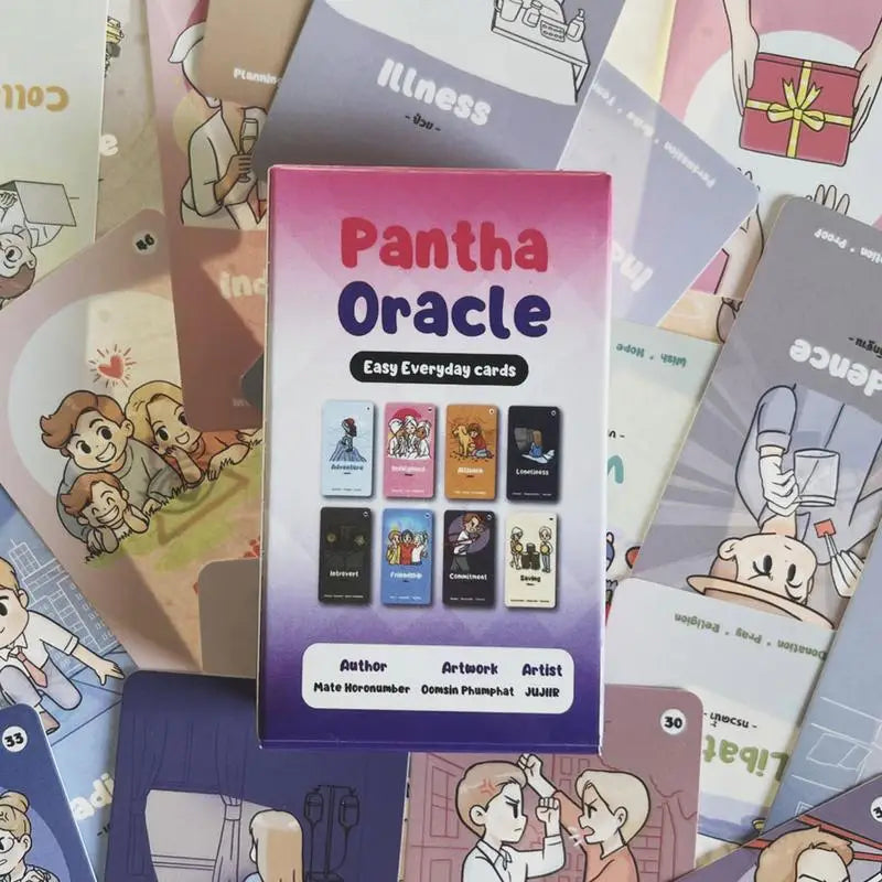 Pantha Oracle Mysterious Divination Tarot Oracle Card Little Girl Tarot Cards Decks Board Game English Tarot Card Deck