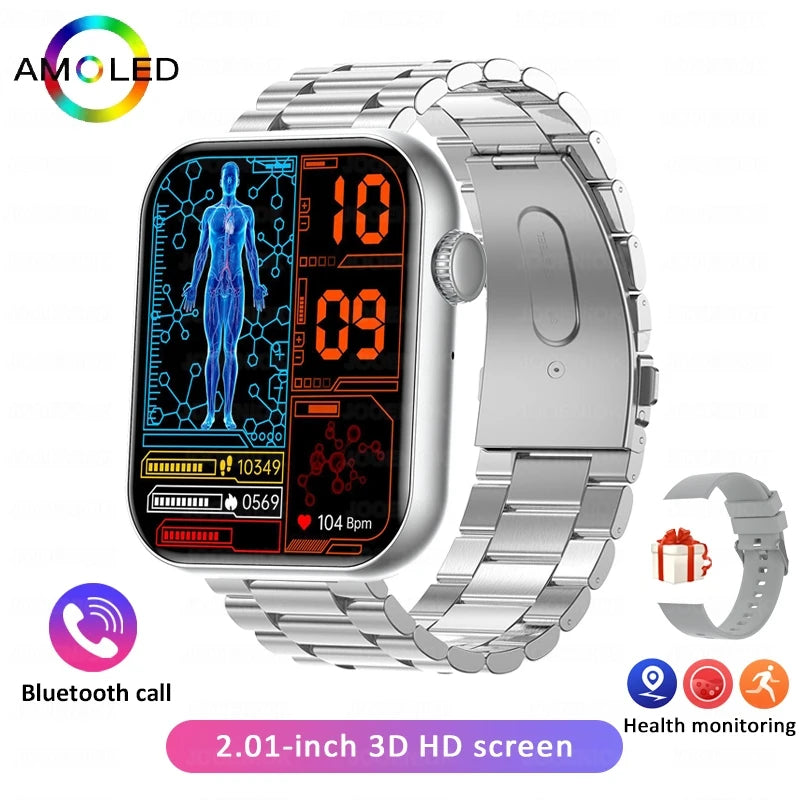 2025 New 1.9-Inch HD Smart Watch Men Bluetooth Call Multiple Exercise Modes Watch Heart Rate IP68 Waterproof Smartwatch Women