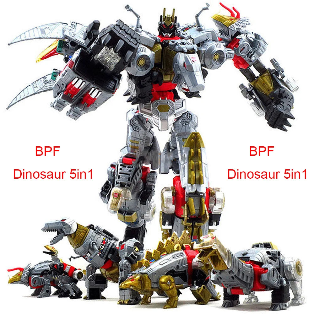 BPF 5IN1 Combination Transformation Toy G1 Dinosaur Dinoking Volcanicus Deformation Grimlock Swoop Sludge Slag Snarl Model Robot