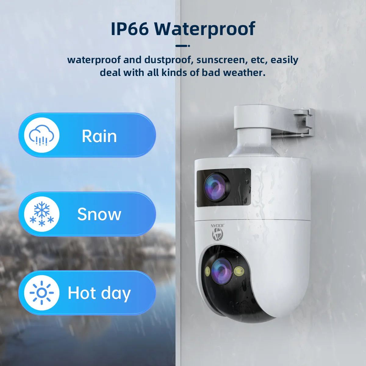 Wifi Surveillance Camera Dual Lens 4K 8MP HD Outdoor IP Camera AI Tracking Security Protection Wireless Smart Baby Monitor