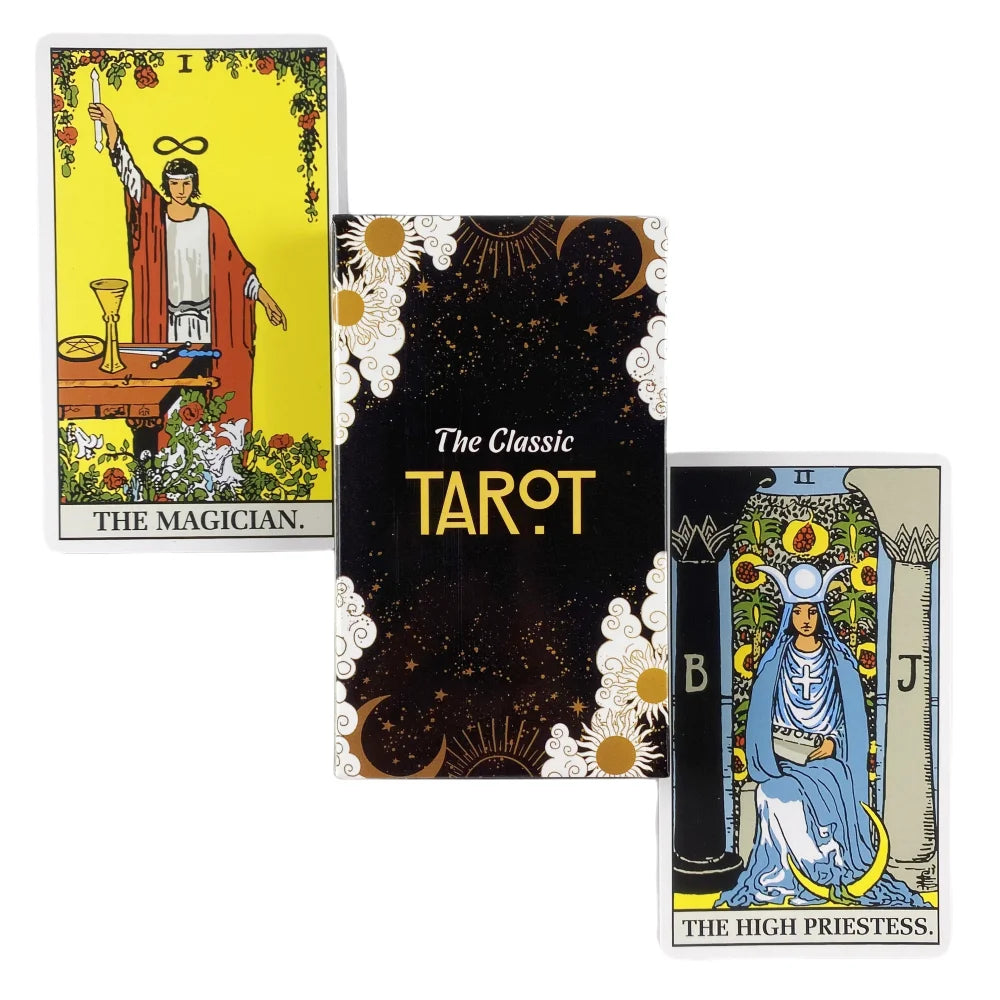 Crystals Tarot Cards Oracle Cards Tarot Deck and Card Game High Quality Kabbalis Board Game Divination Fate Party Enterainment