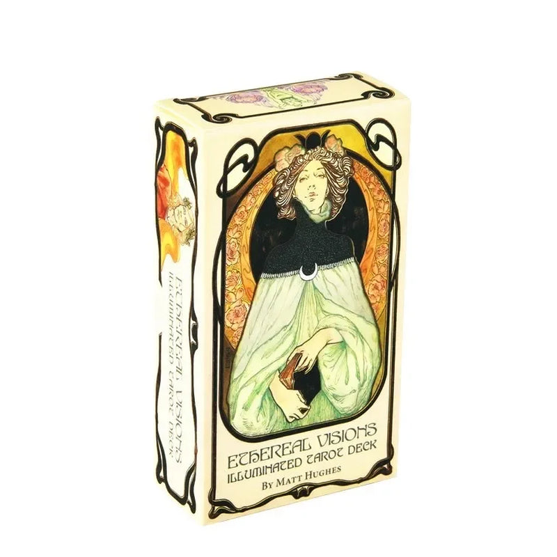 HOT 400 Style Tarot Cards Oracle Golden Art Nouveau the Green Witch Universal Celtic Thelema Steampunk Tarot Board Deck Games