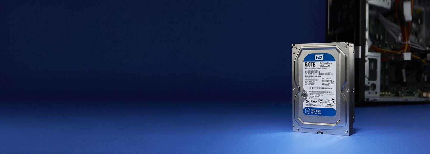WD 2TB Blue PC Desktop SATA Hard Drive HDD, 7200 RPM 256MB Cache SMR - WD20EZBX