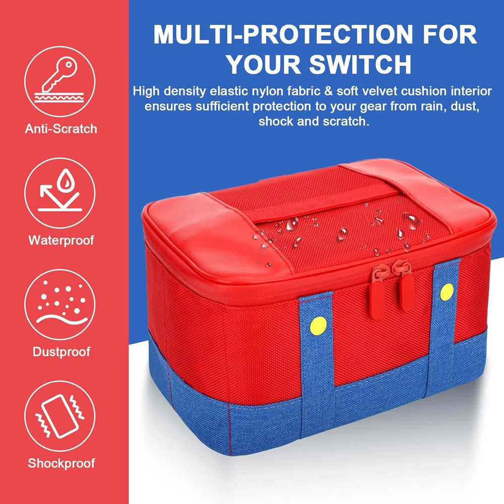 Large Carrying Protective Case for Nintendo Switch OLED Console Pro Controller Travel Storage Bag Case for Switch Accessories