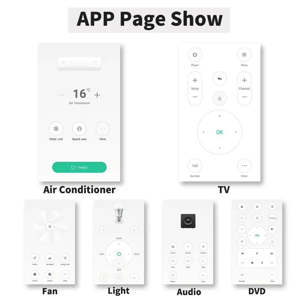 Wifi IR Remote Control Smart Universal for TV Air Conditioner Alexa Remote Control Work with Google Home Yandex Google