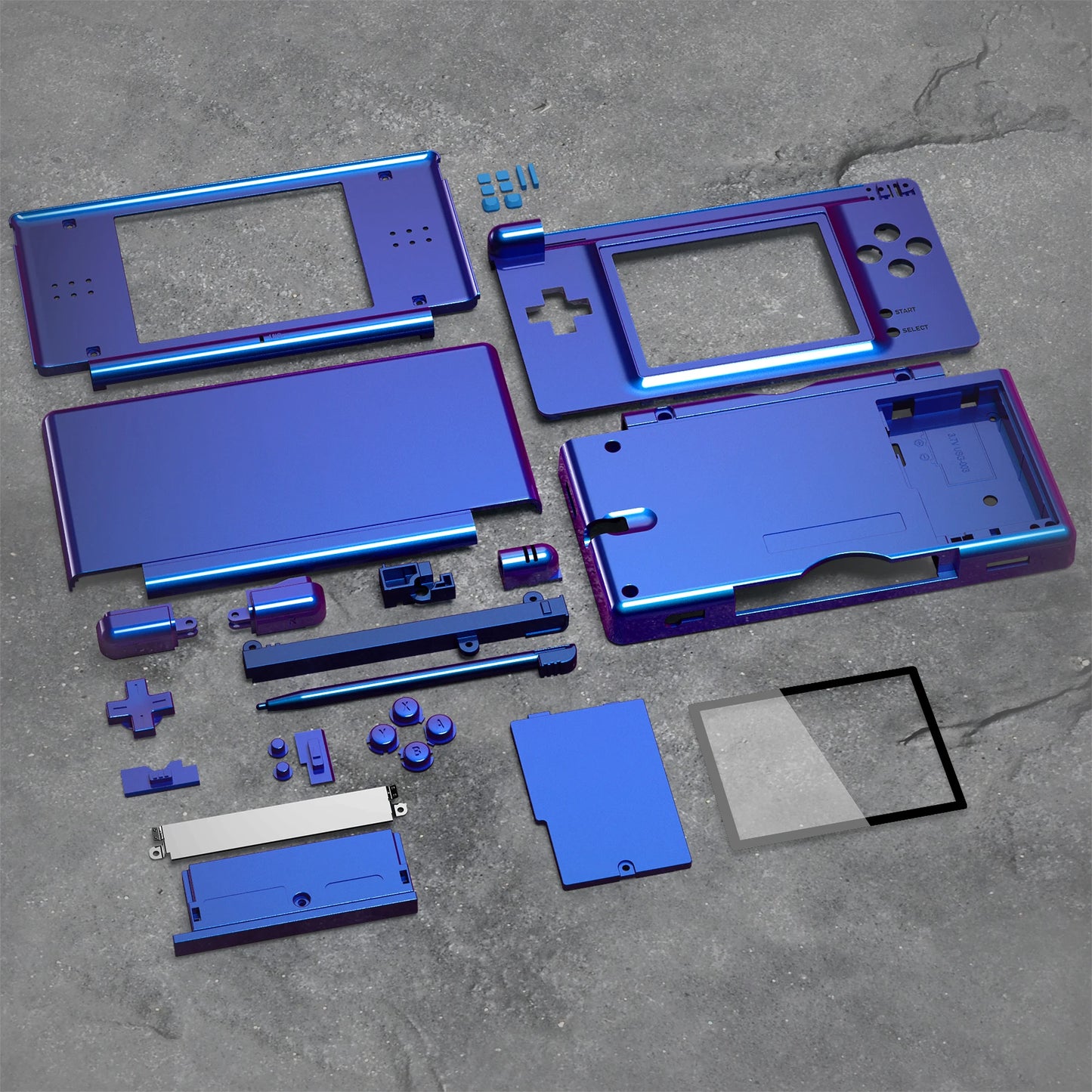Replacement Full Housing Shell for Nintendo DS Lite, Case Cover with Buttons, Screen Lens for NDSL - Single Series