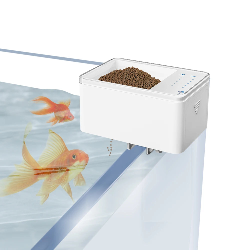 LED Aquarium Digital Fish Tank 70Ml Intelligent Digital Automatic Fishes Feeder with Timer Pet Feeding Fish Food Dispenser Food