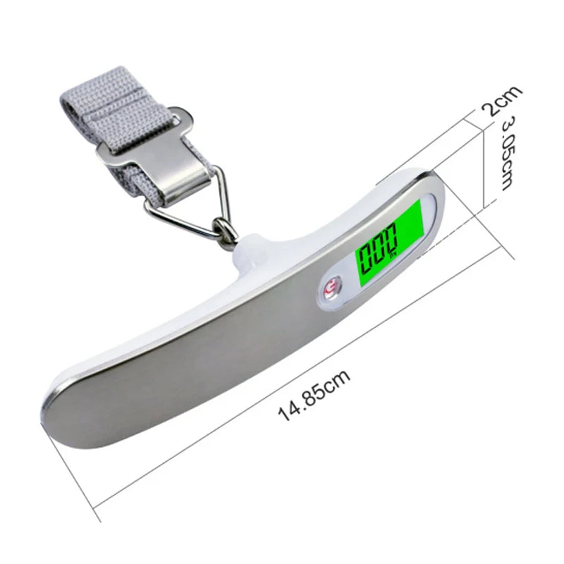 Portable Electronic Scale Digital LCD Hanging Scale 110Lb/50Kg Luggage Suitcase Travel Baggage Bag Weight Scale Balance Tool