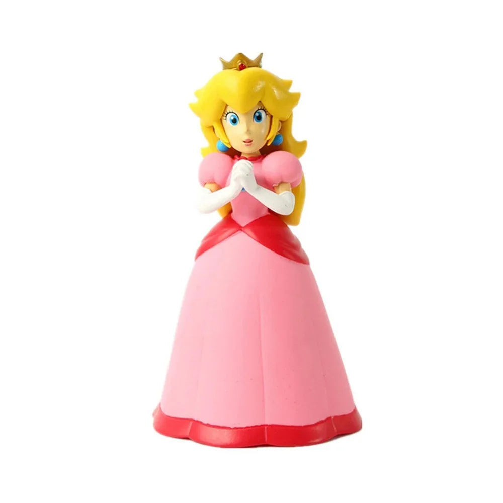 Game Super Mario Bros Figure Doll Cartoon Characters Mario Creative Movable Collectible Model Toys Children'S Birthday Gifts