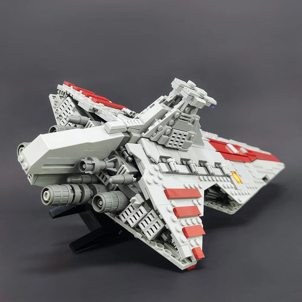 67106 JIESTAR High-Tech Moc Venator Attack Cruiser Fighter Destroyer Brick Technical Model Building Star Blocks Space Ship Toys