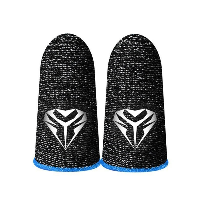 2 Pcs Mobile Game Fingertip Gloves Sweatproof Anti-Slip Touch Screen Finger Sleeve Breathable Gaming Fingertip Cover for Gamer