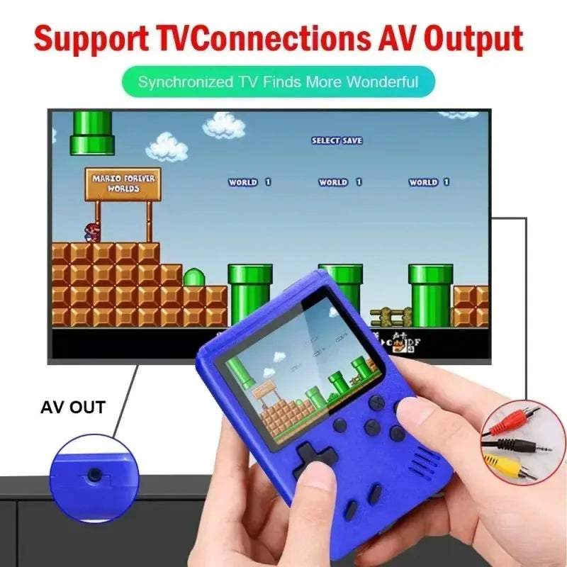 Portable Retro Mini Game Console 8-Bit Handheld Game Player Built-In 500 Games AV Out Game Console Valentine'S Day Gift