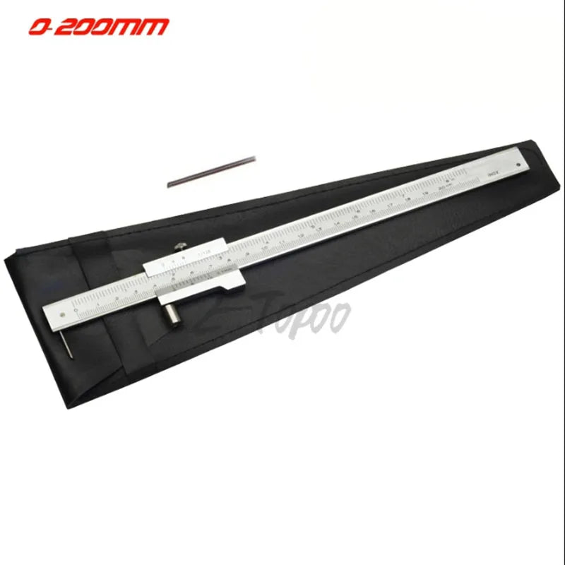 0-200Mm Marking Vernier Caliper with Carbide Scriber Parallel Marking Gauging Ruler Measuring Instrument Tool Send 1Ps Needle
