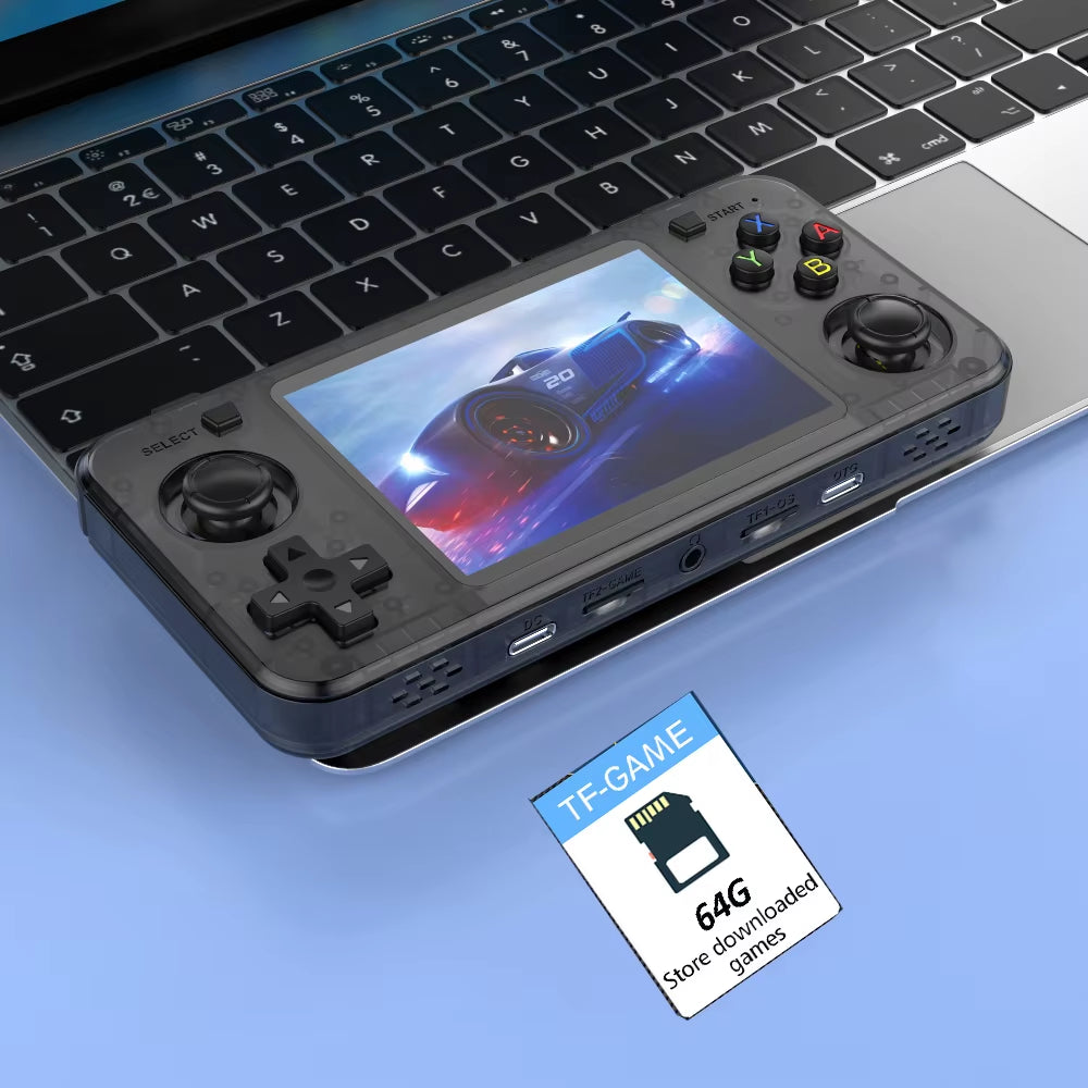 New R36H Retro Handheld Console Open-Source Linux System Classic Game Consoles 3.5 Inch IPS Screen 64G Portable Video Player