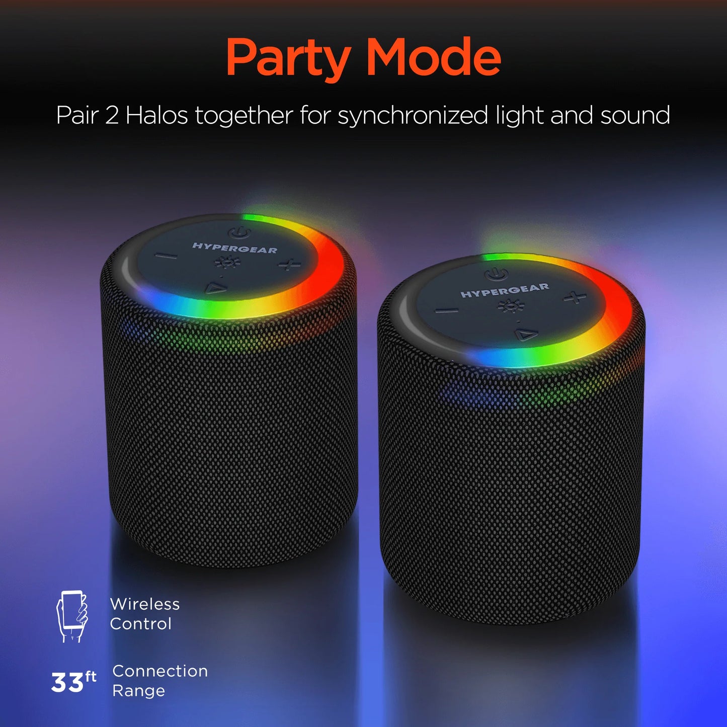 Hypergear Halo Wireless LED Speaker