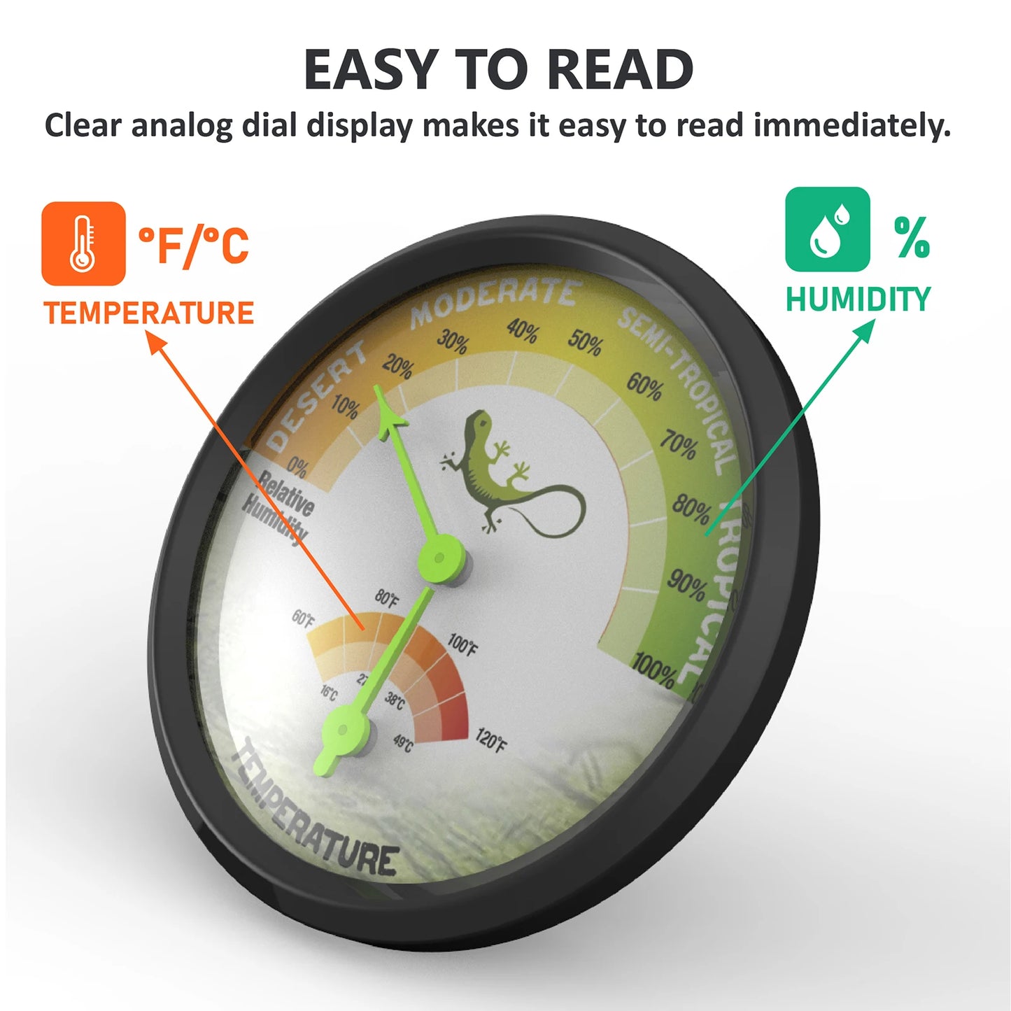 1PCS High Accurately Digital Hygrometers, Indoor and Outdoor Hygrometers, Thermometers for Greenhouses and Reptiles