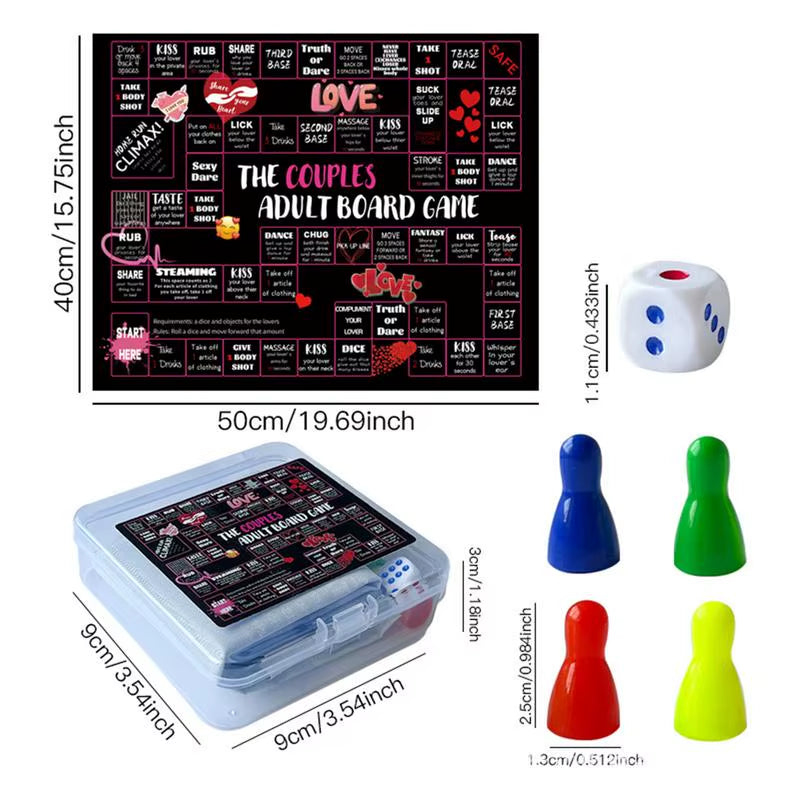 Couples Games for Adults Romantic Couples Board Adult Games Date Night Interactive Fun with with Dice for Husband & Wife