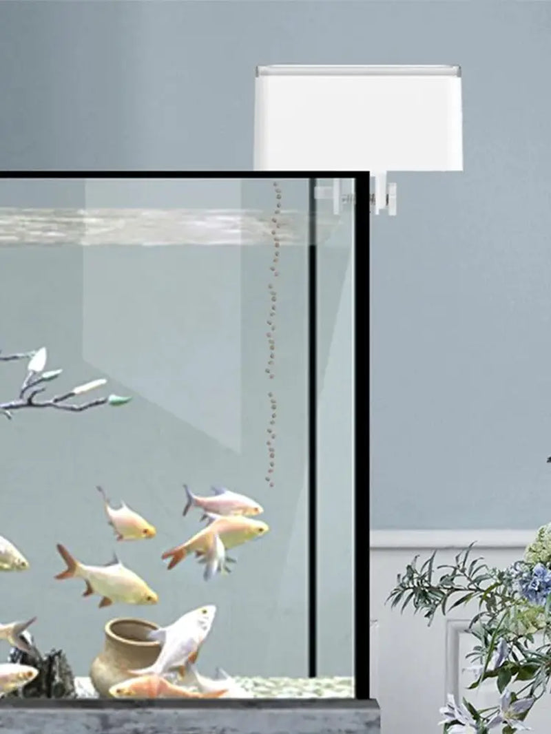 LED Aquarium Digital Fish Tank 70Ml Intelligent Digital Automatic Fishes Feeder with Timer Pet Feeding Fish Food Dispenser Food