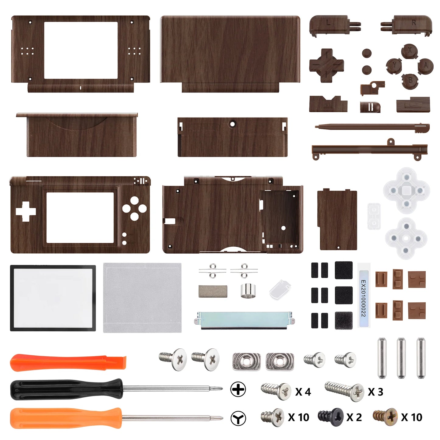 Replacement Full Housing Shell for Nintendo DS Lite, Case Cover with Buttons, Screen Lens for NDSL - Single Series