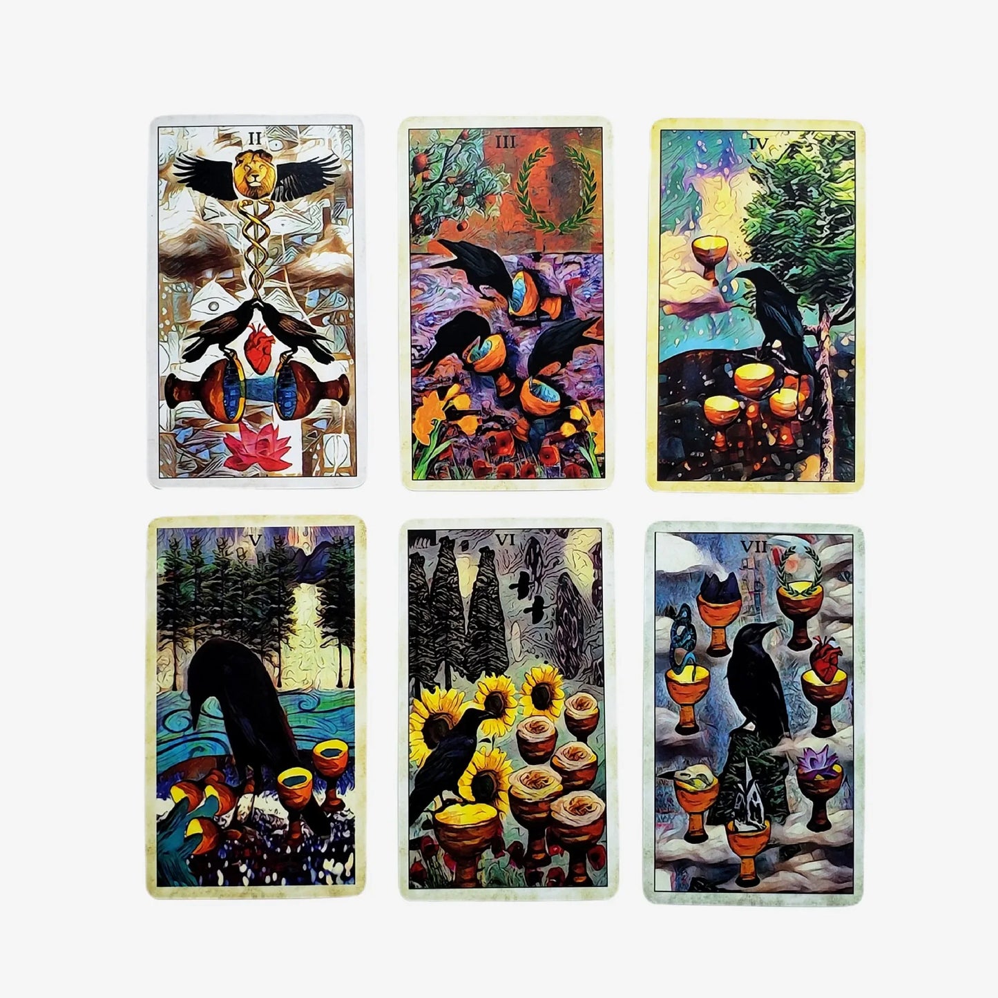 NEW Crow Tarot Cardsn a 78 Tarot Deck English Version Divinatio Fate Oracle Card Board Game for Adult with PDF Guidance