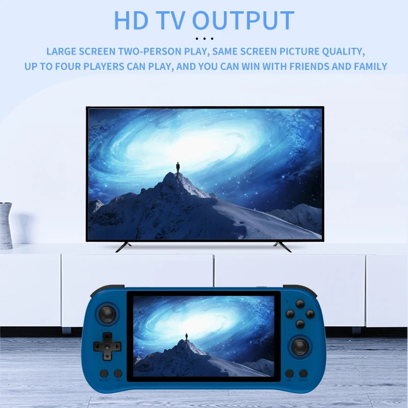 X55 5.5 INCH 1280*720 IPS Screen RK3566 Handheld Game Console Open-Source Retro Console Children'S Gifts