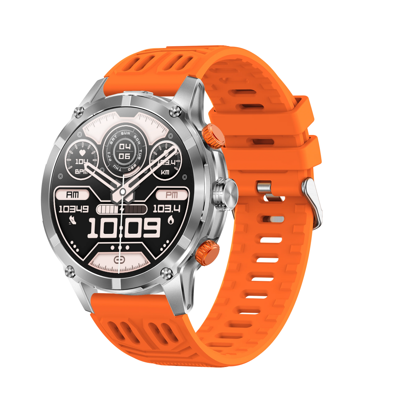 CF55 Smart Watch Men Outdoor Sport Fitness Tracker Large Screen LED Smartwatch 1.7Inch BT Calling Health Monitoring Smartwatches