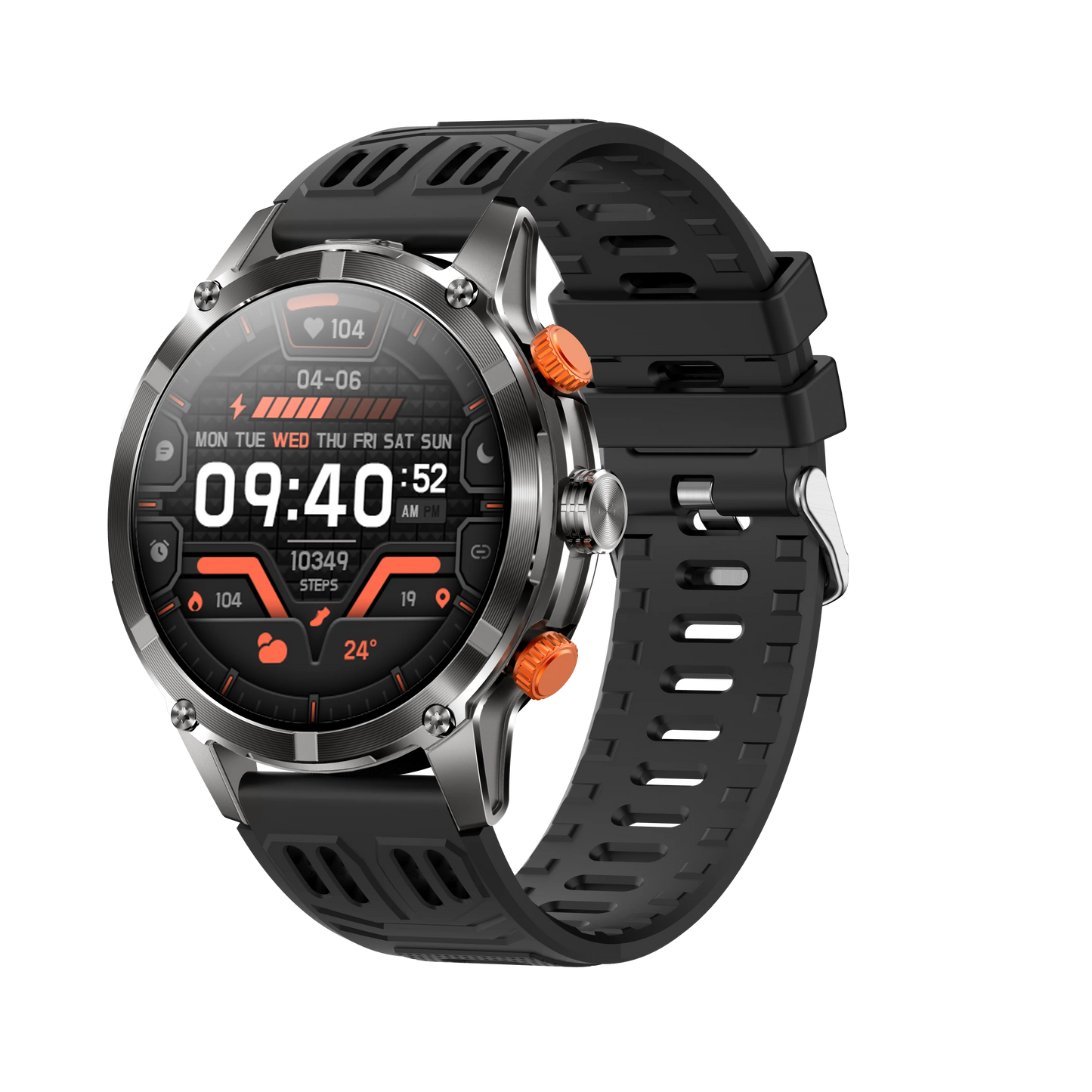 CF55 Smart Watch Men Outdoor Sport Fitness Tracker Large Screen LED Smartwatch 1.7Inch BT Calling Health Monitoring Smartwatches
