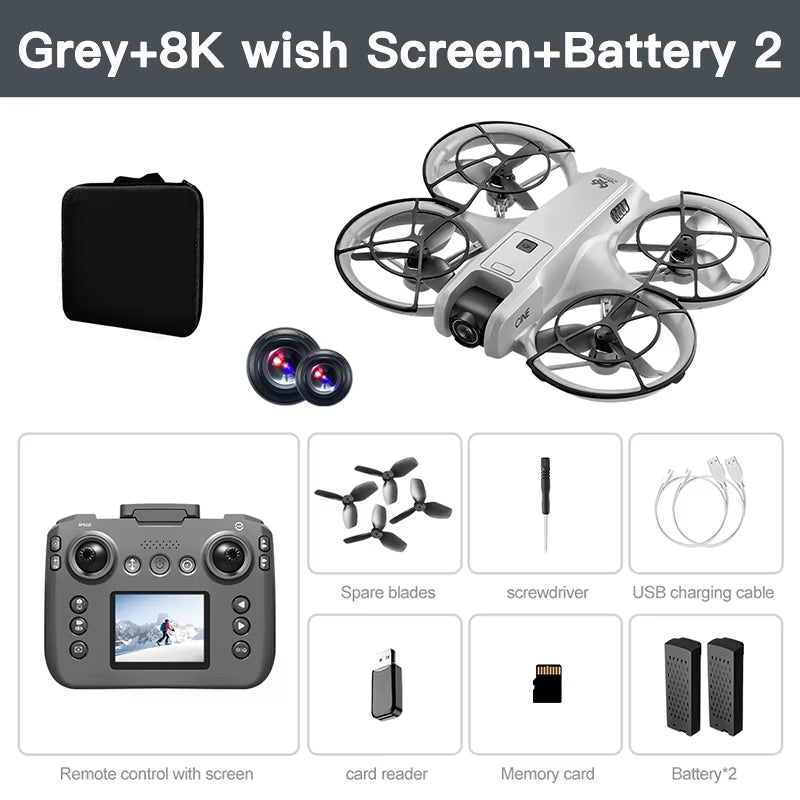 Xiaomi V666 Mini Drone 4K Professional Aerial 8K Dual Camera Intelligent Obstacle Avoidance Brushless Quadcopter Kid RC Toy