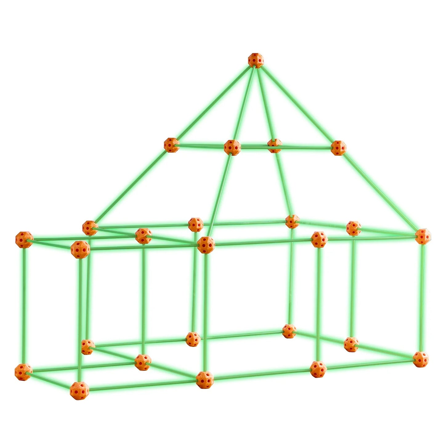 Tent Fort Building Kit for Kids Glow in the Dark STEM Construction Toy 85P
