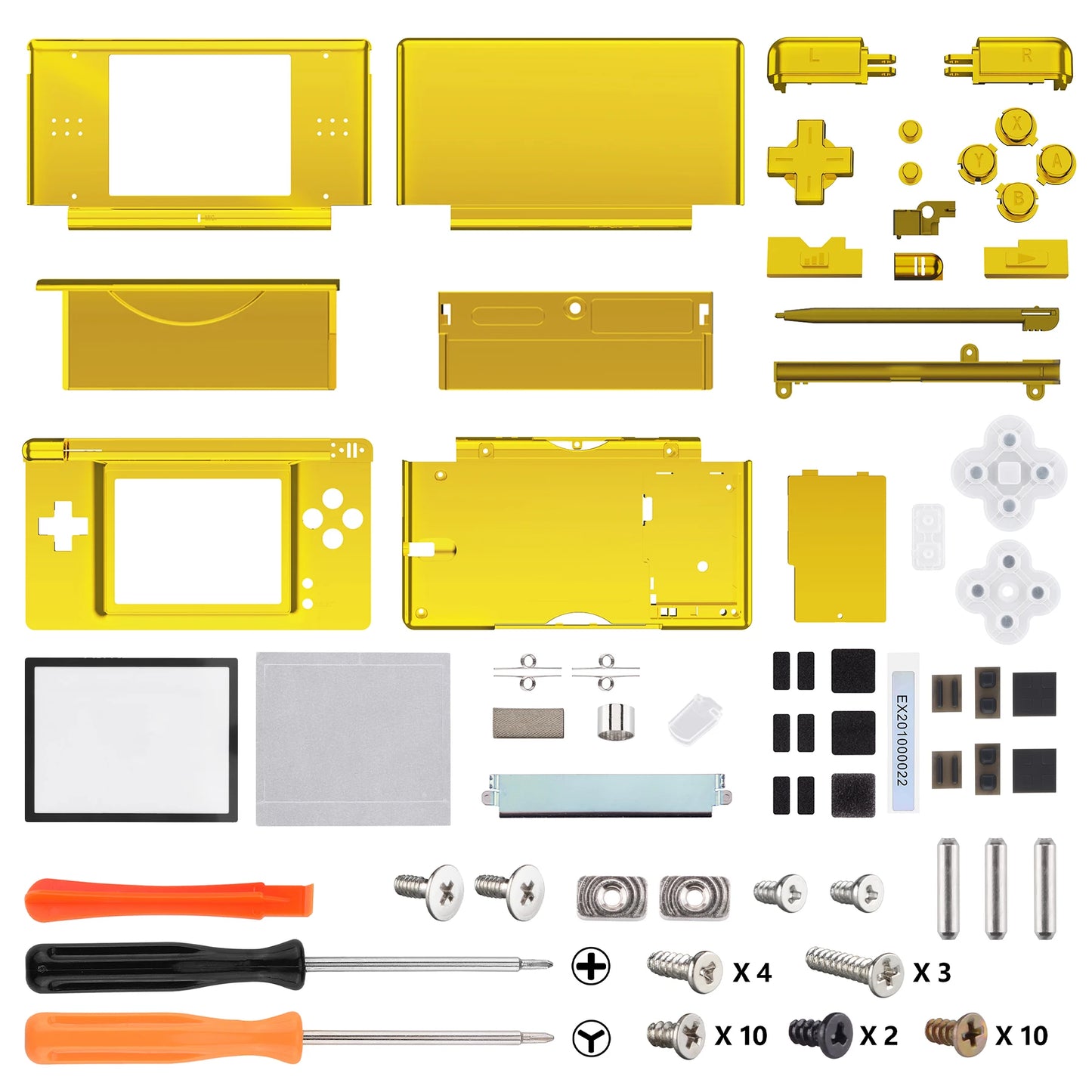 Replacement Full Housing Shell for Nintendo DS Lite, Case Cover with Buttons, Screen Lens for NDSL - Single Series