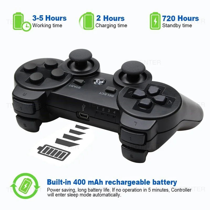 Wireless Gamepad for PS3 Controller Joystick Console Controle for Playstation 3 Joypad Accessories Support Bluetooth