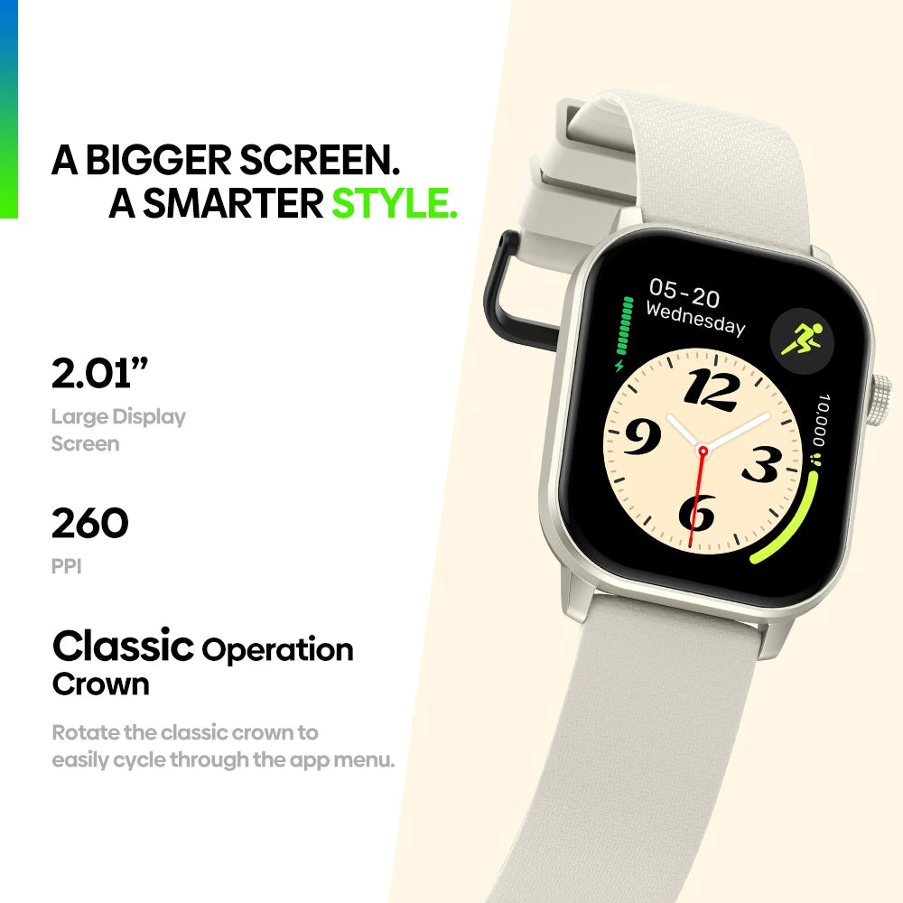 GTS 3 GPS 2.01" Screen Sports Smartwatch Make/Receive Phone Calls Heart Rate Spo2 Stress Tracking Smart Watch