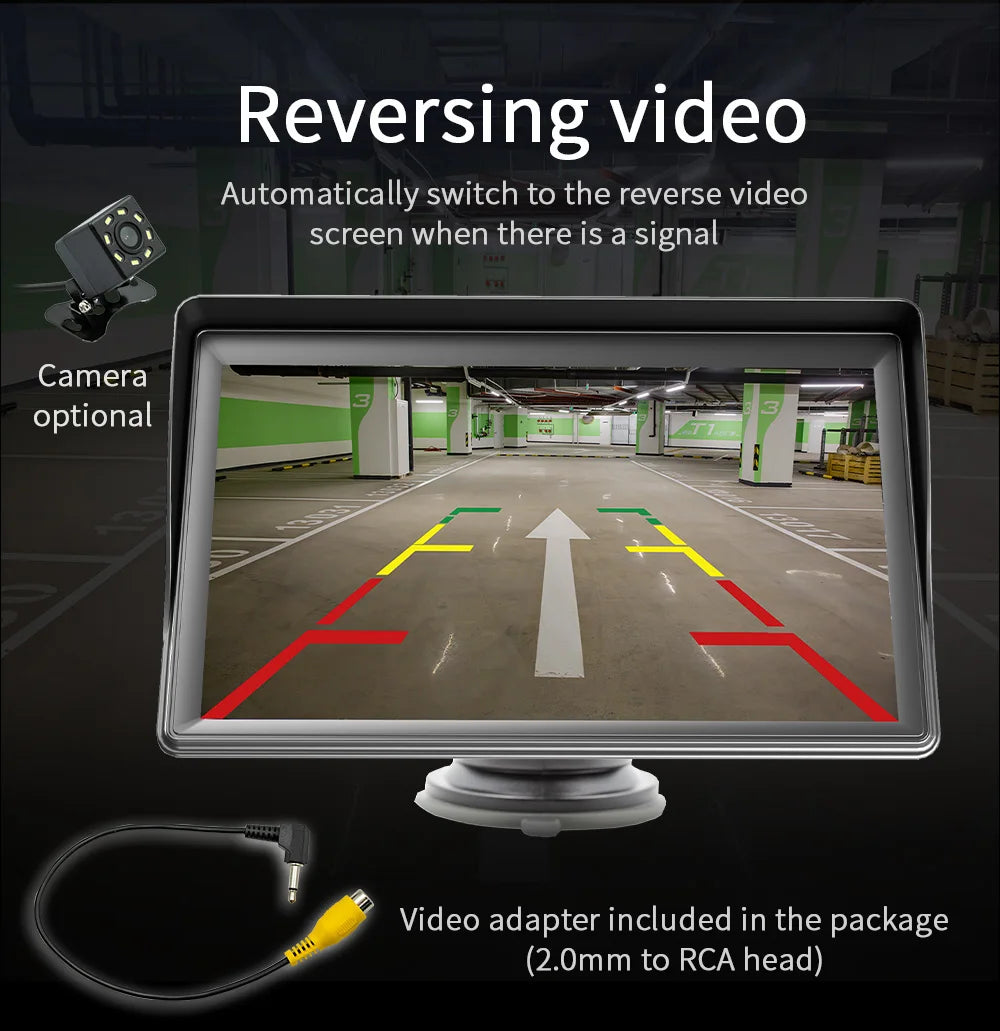 Universal 7" HD Portable Car MP5 Wireless Android Auto/Carplay BT Mirrorlink Car Player Remote Control Cat Stereo