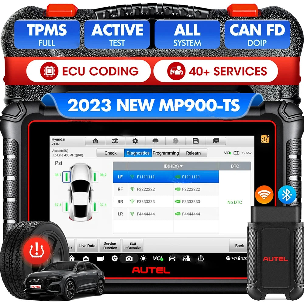 Autel Maxipro MP900-TS OBD2 Code Reader Car Diagnostics Scanner TPMS Programming Tools CAN FD Doip Upgraded of MP808S TS MP900BT