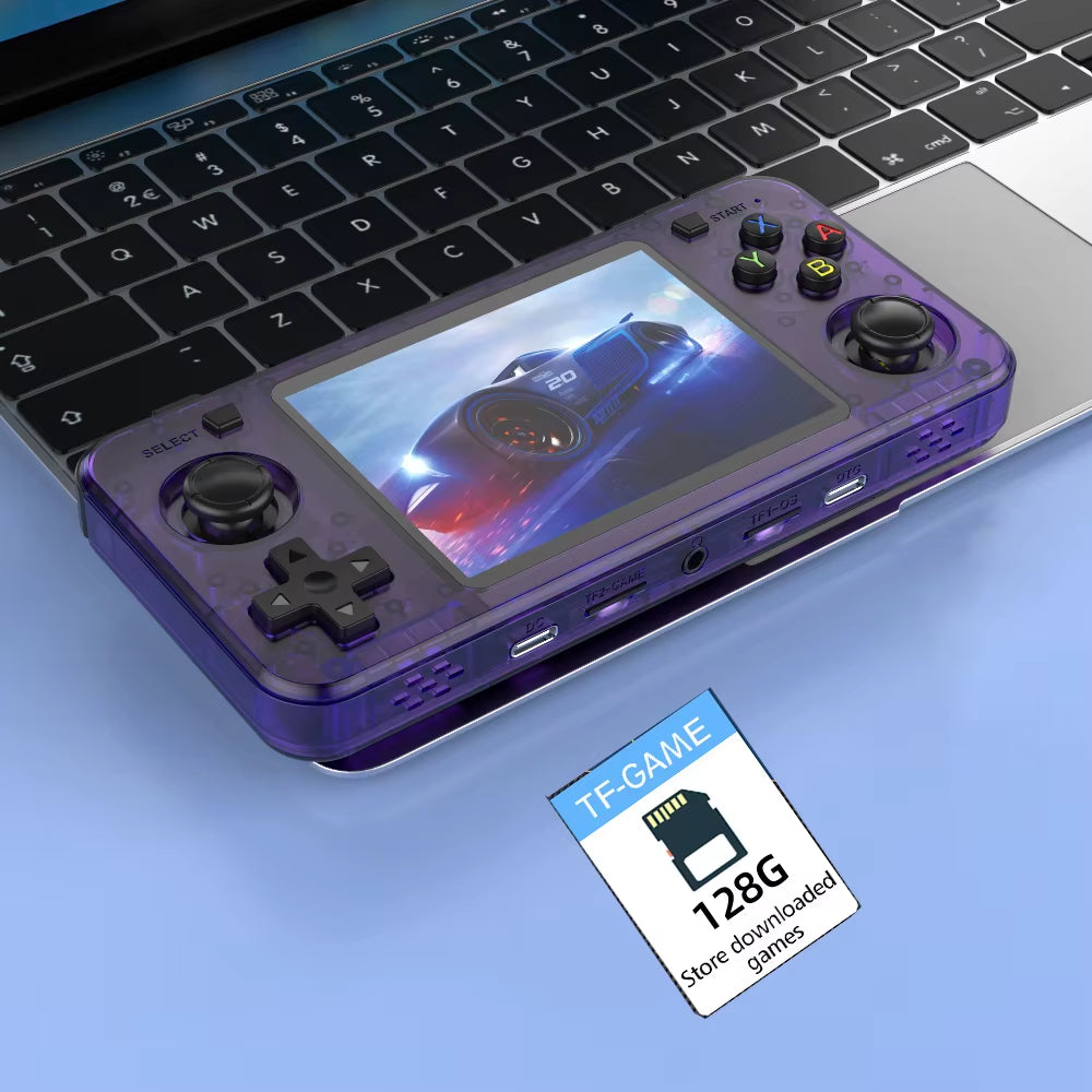 New R36H Retro Handheld Console Open-Source Linux System Classic Game Consoles 3.5 Inch IPS Screen 64G Portable Video Player