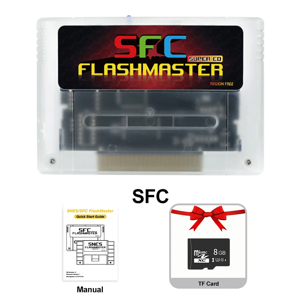 SFC Game Card 3000 in 1 with 8GB TF Card Game Card for Nintendo SNES SFC Game Console with TF Card