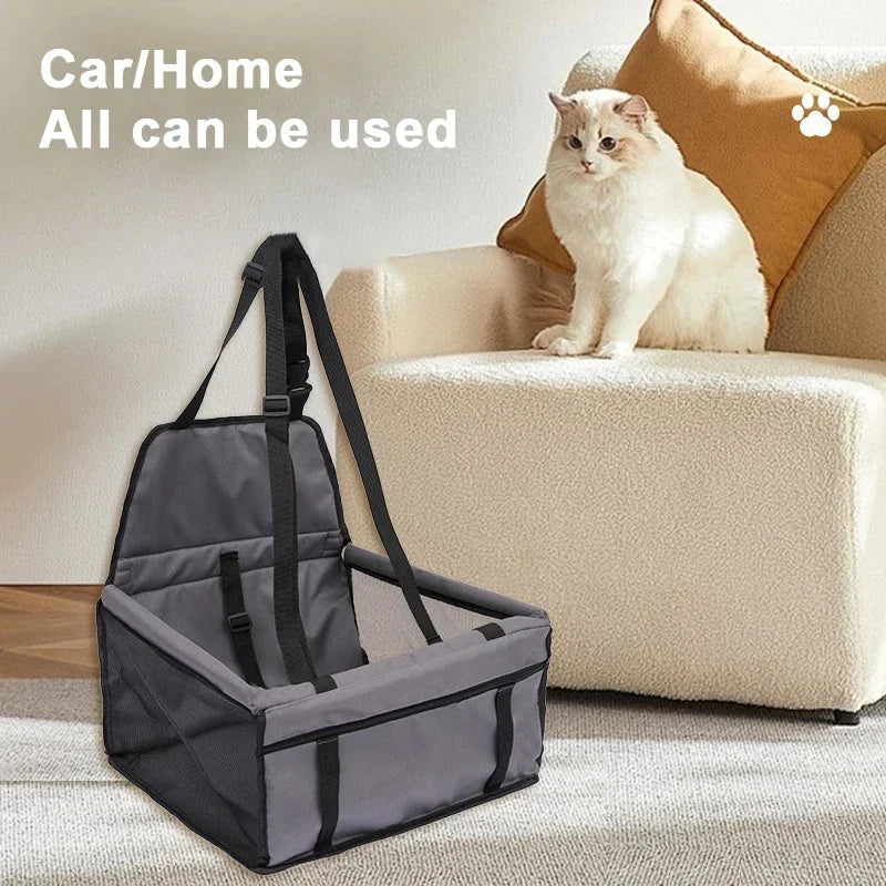 Travel in Style: Waterproof Double Thick Mesh Pet Car Seat Bag & Blanket for Small Dogs - 5 Vibrant Colors Available
