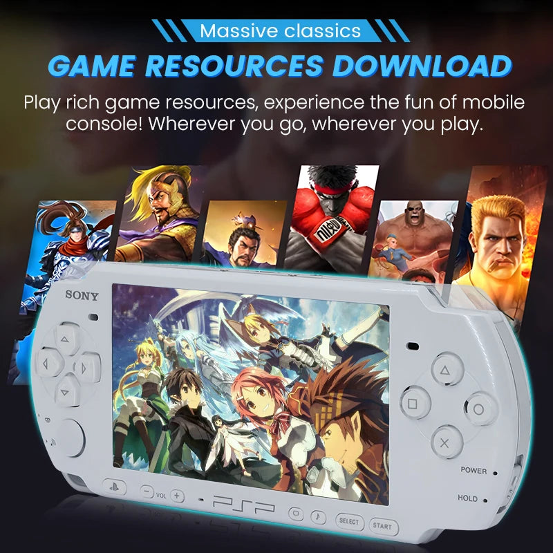 Original Sony Psp 3000 Handheld Game Console (PSP-3006) PSP3000 Game Console+(Free Games)