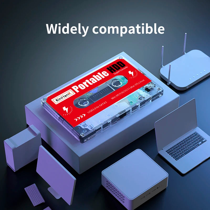 Super Console 2T Portable Retro Game HDD with 120000+ Games for SS/MAME/DC/NAOMI Plug and Play for PC/ Laptop for Kid