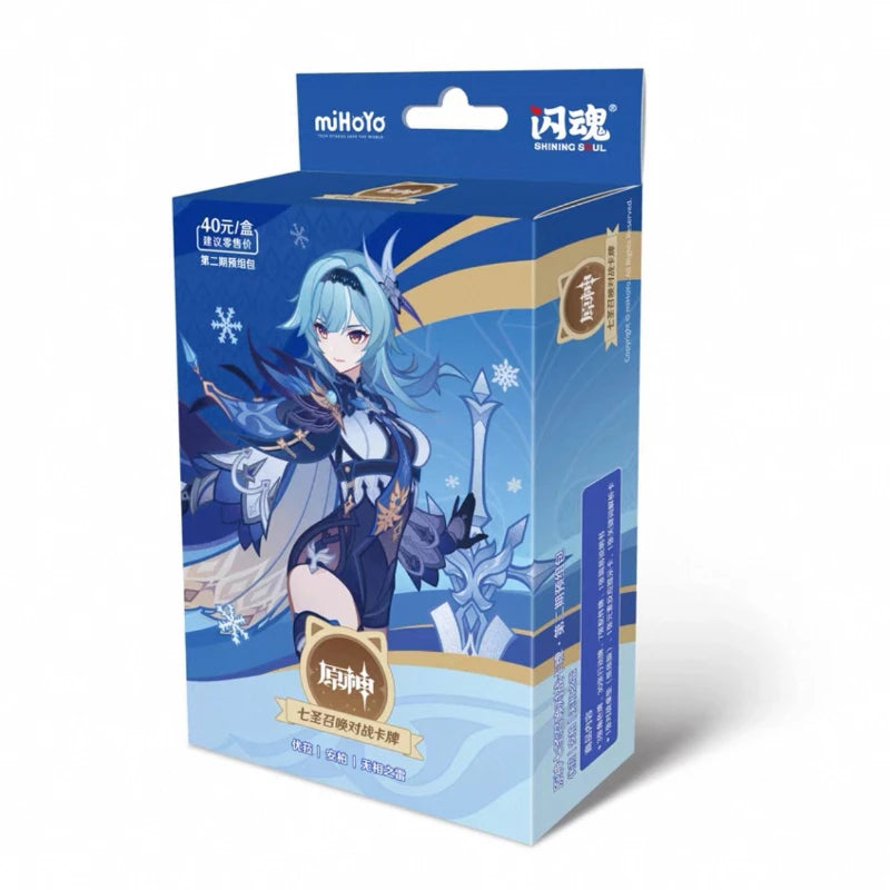 Original Genshin Impact Card Genius Invokation TCG Battle Card Hu Tao Raiden Shogun Anime Character Collection Card Kid Toy Gift