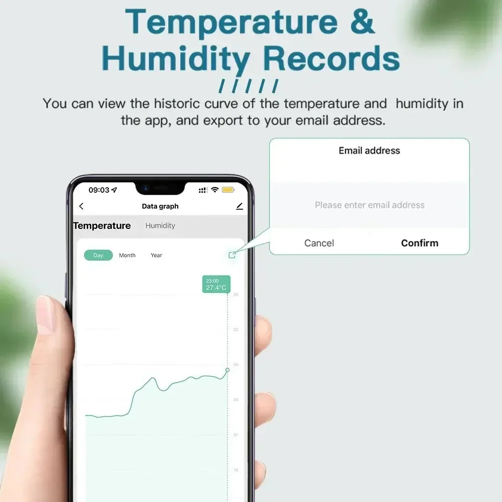 Tuya New Wifi Temperature Humidity Sensor Smart Life Backlight Hygrometer Thermometer Sensor Support Alexa Google Home Assistant